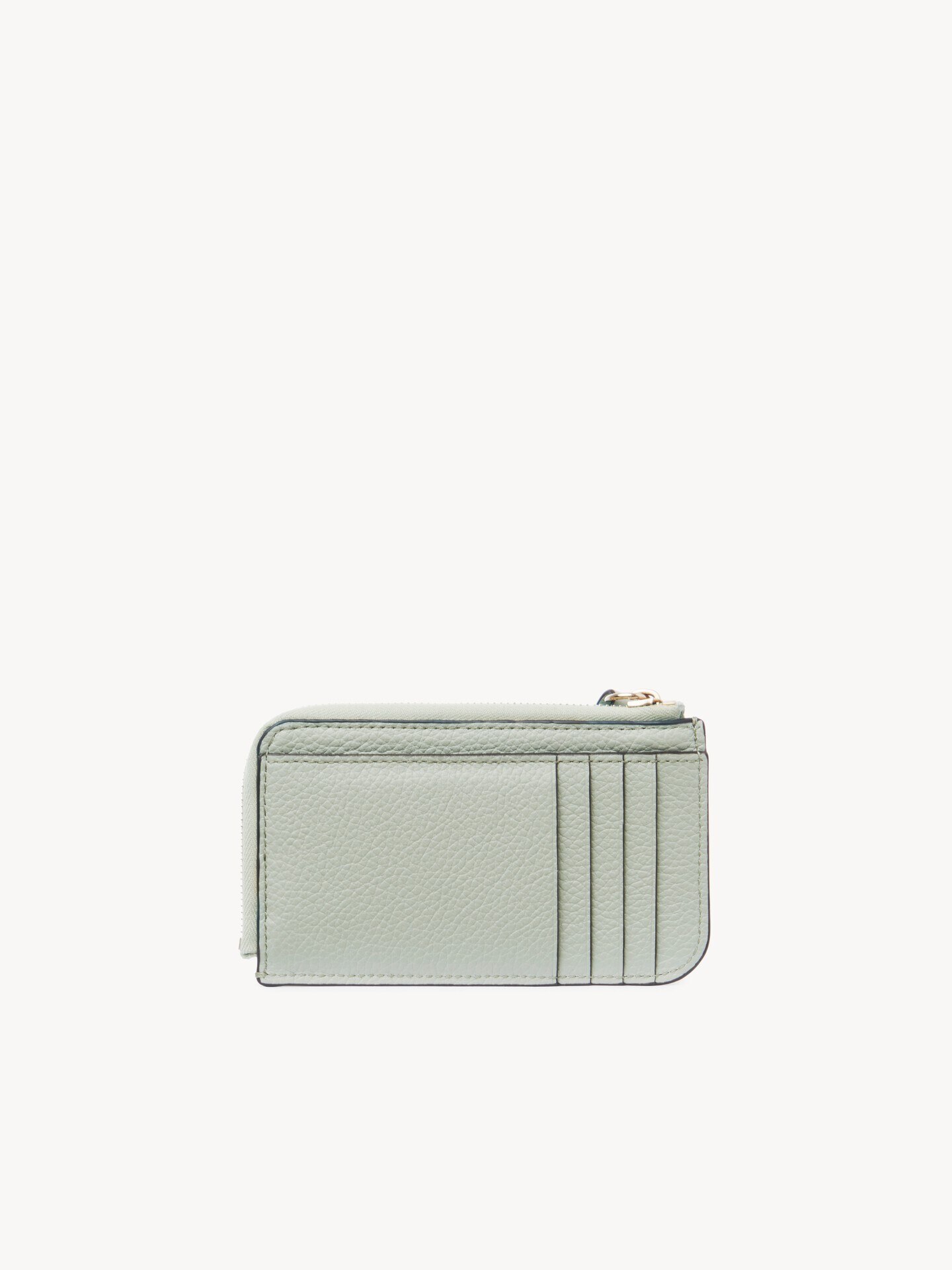 Alphabet wallet in grained leather - 4