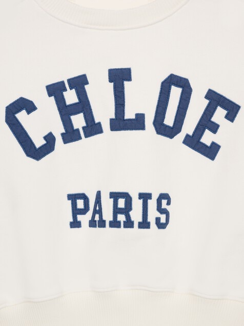 Kids' short-sleeve logo sweater