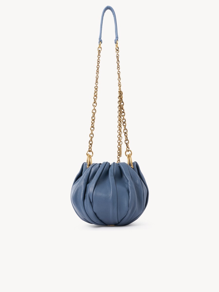Chlo&eacute; Pliss&eacute; shoulder bag with chain in pleated leather - 4