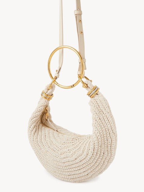 Small Bracelet Hobo bag in crochet