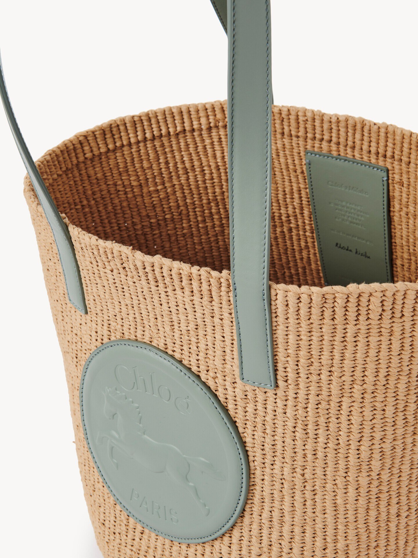 Large Horse Medal basket in natural fibers - 6