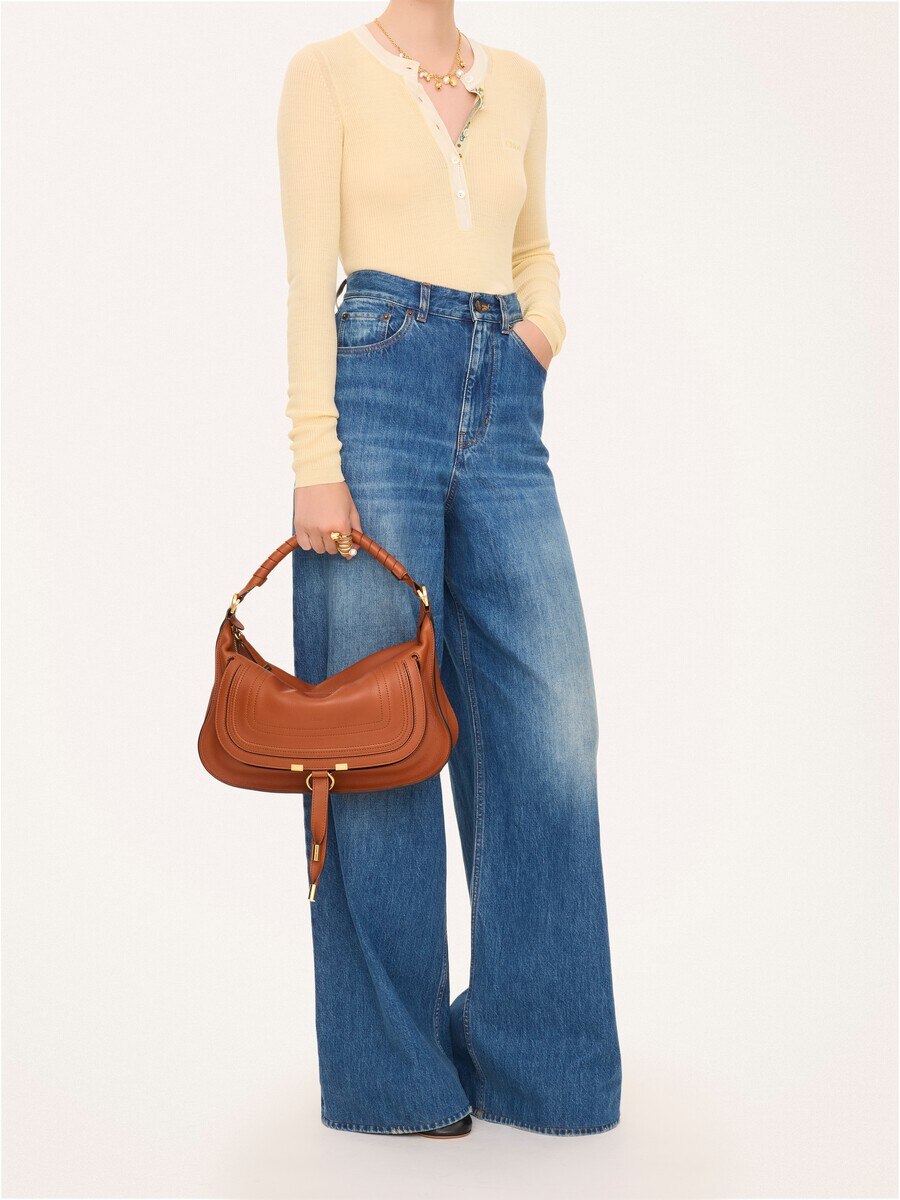 Small Marcie shoulder bag in soft leather - 6