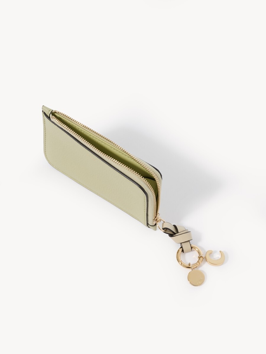 Alphabet wallet in grained leather - 4