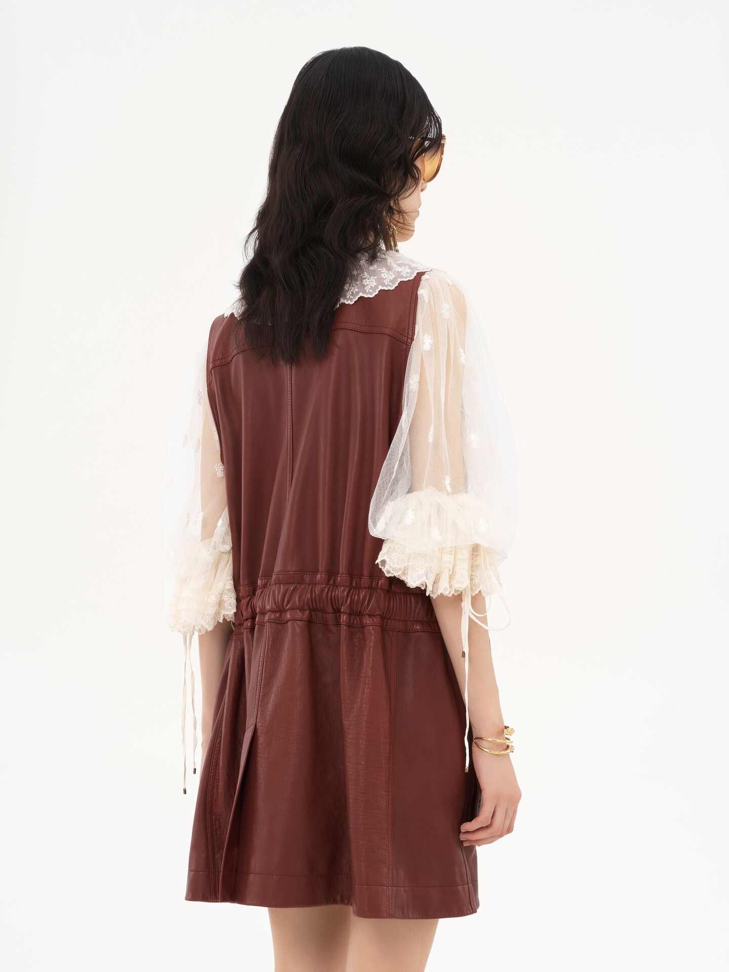 Chaleco utilitario de cuero - 6