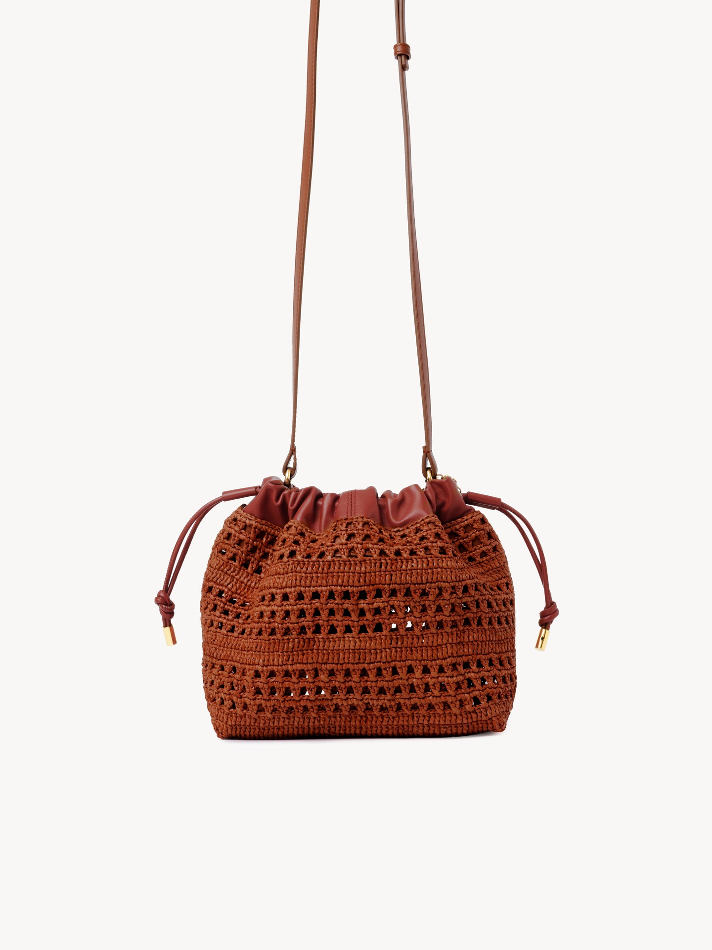 Minibolso de hombro Summer Banana de rafia - 4.0