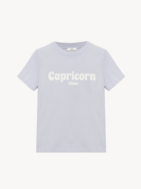 Capricorn T-Shirt aus Baumwolljersey in Baby-Fit-Passform