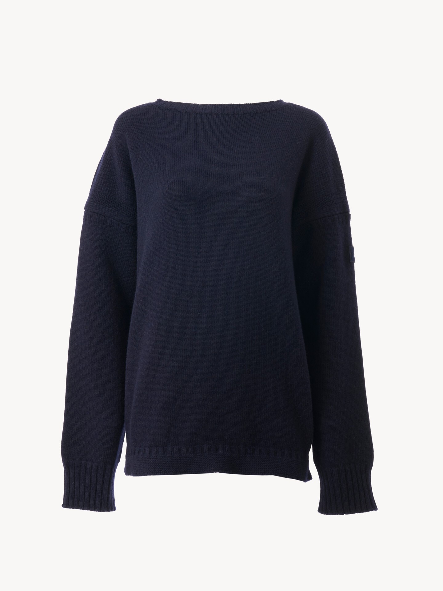 Logo sweater in a wool & cashmere knit - 1
