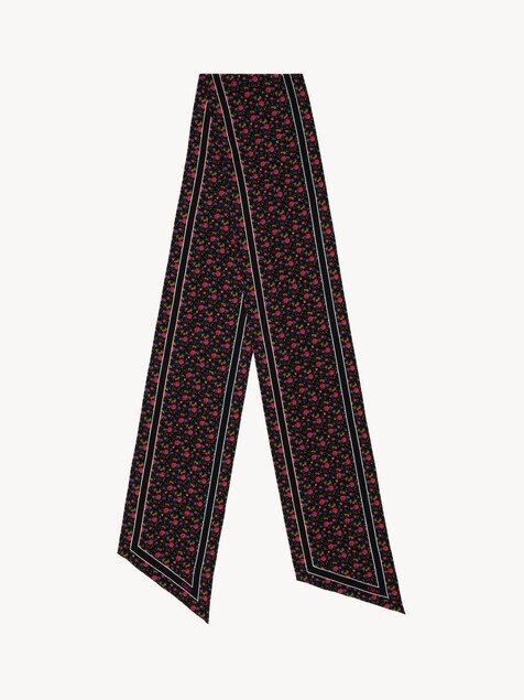 The Chlo&eacute; Folk bandeau scarf in silk cr&ecirc;pe