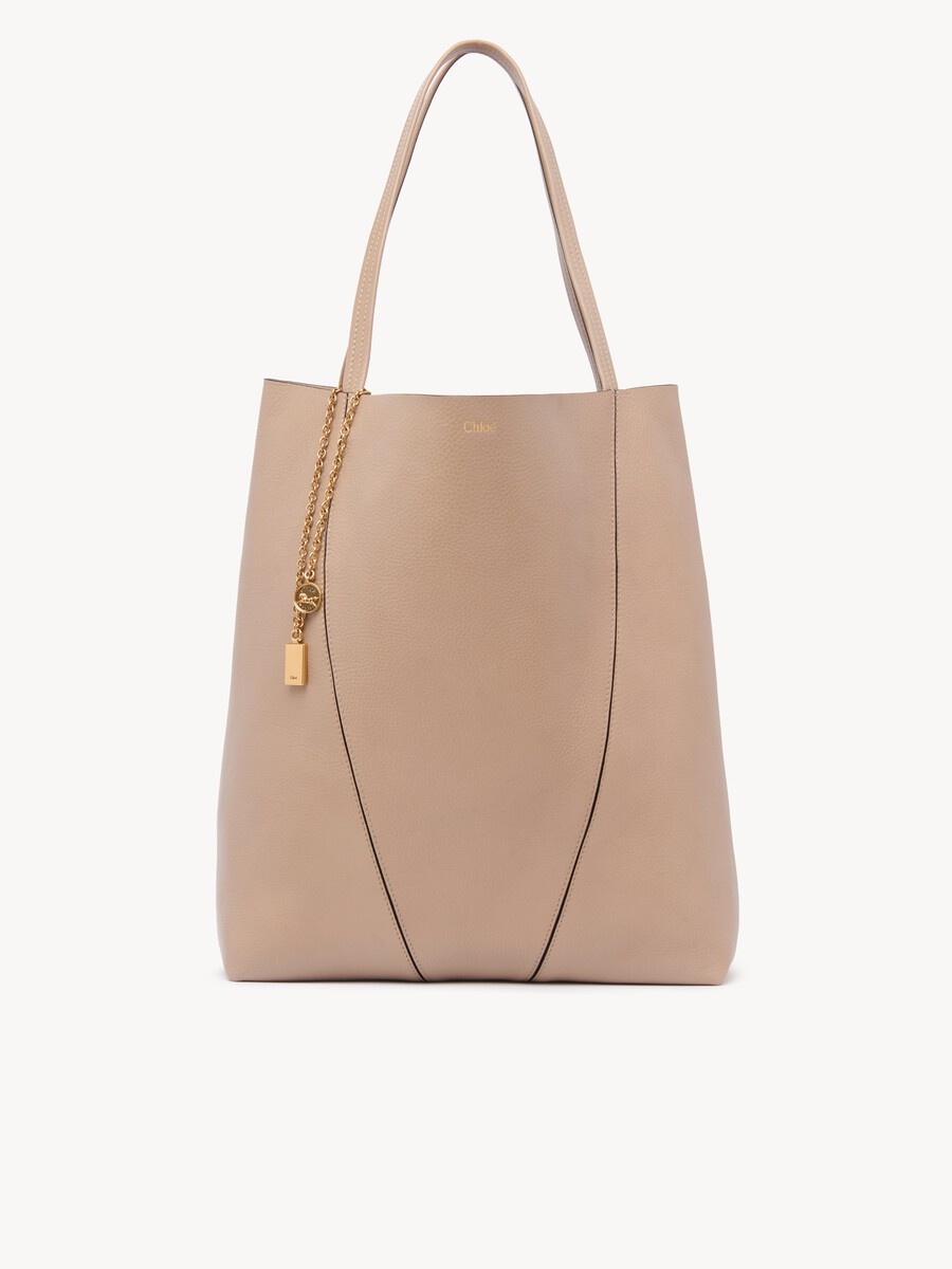 Gro&szlig;e Chlo&eacute; Spin Tote Bag aus genarbtem Leder - 1