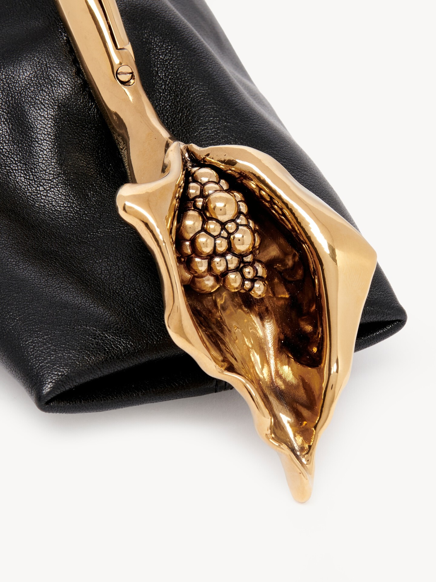 Small Eden Treasures clutch in leather - 6.0
