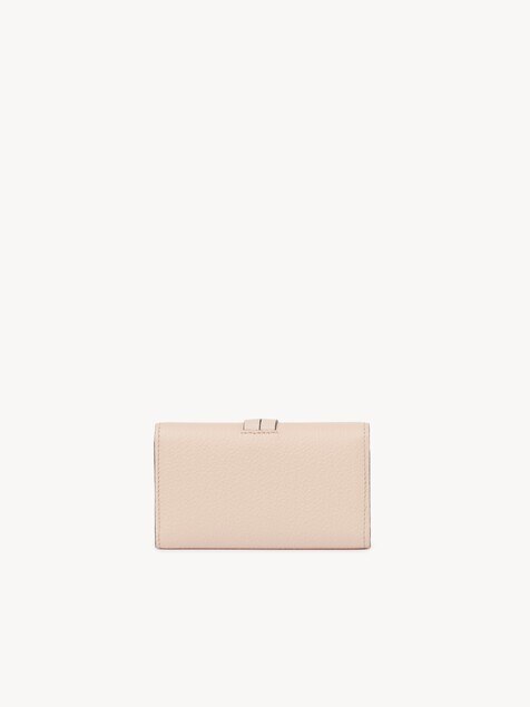 Alphabet key case in grained leather
