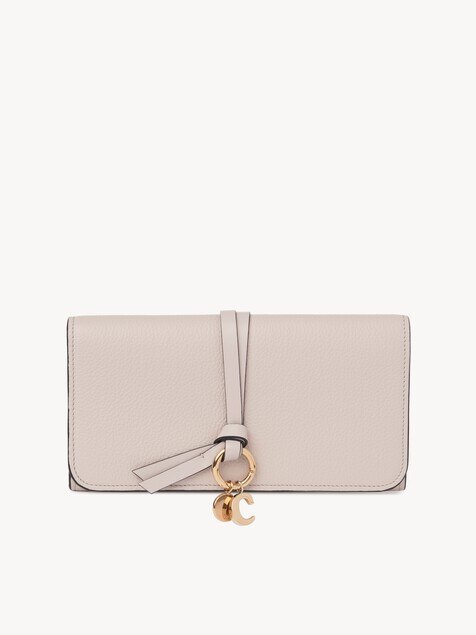 Alphabet Brieftasche aus genarbtem Leder mit &Uuml;berschlag