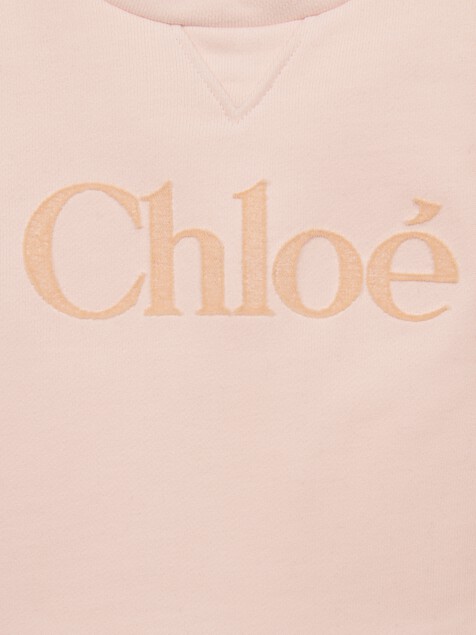 Robe &agrave; manches longues et logo enfant