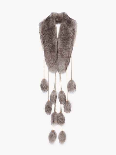 Sciarpa Treasure Tails in shearling