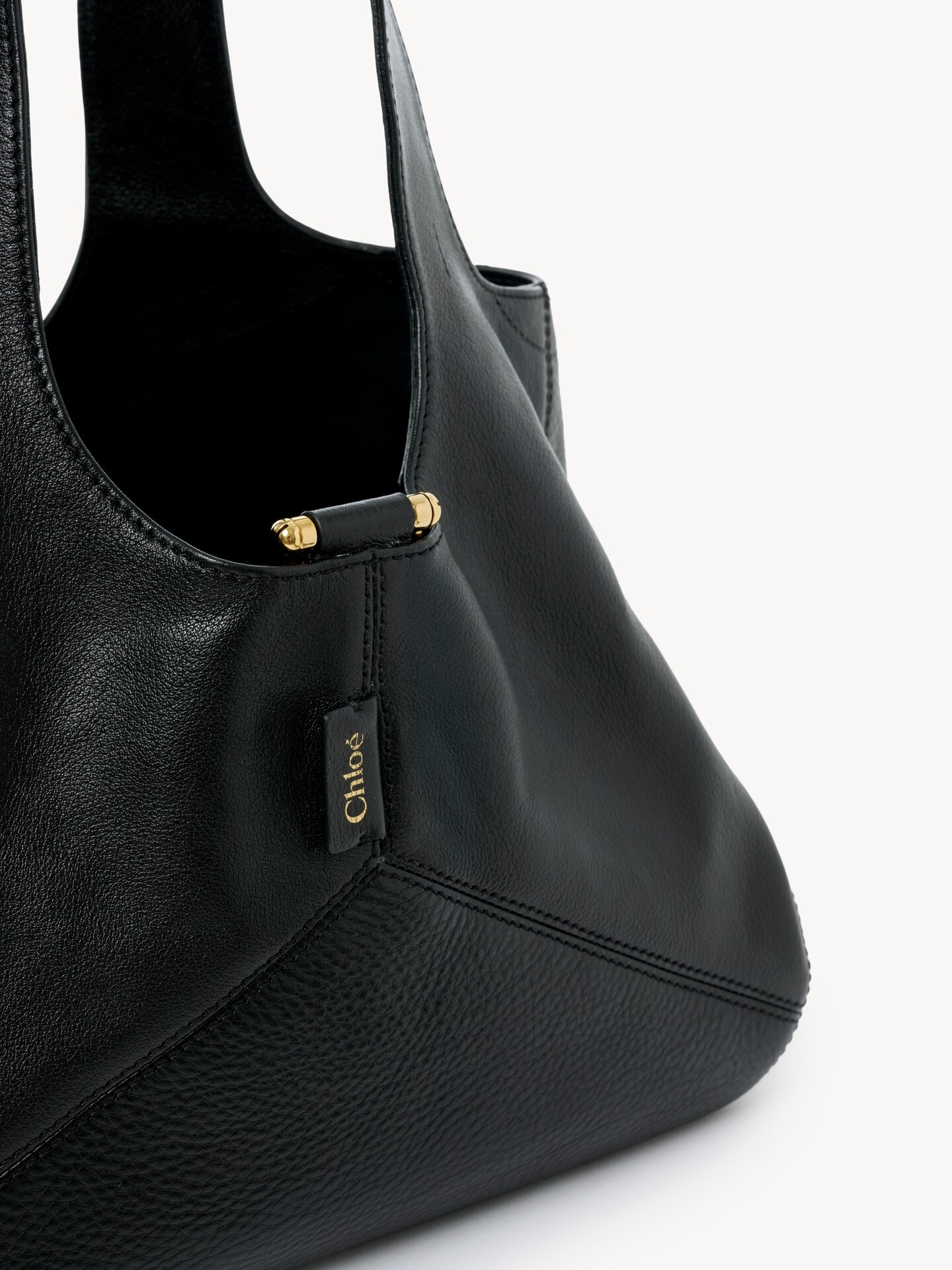 Sac cabas east-west Chlo&eacute; Balloon en cuir grain&eacute; - 8