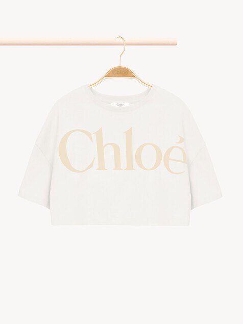 Kids' cropped logo T-shirt