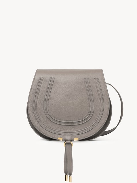 Marcie saddle bag grained leather