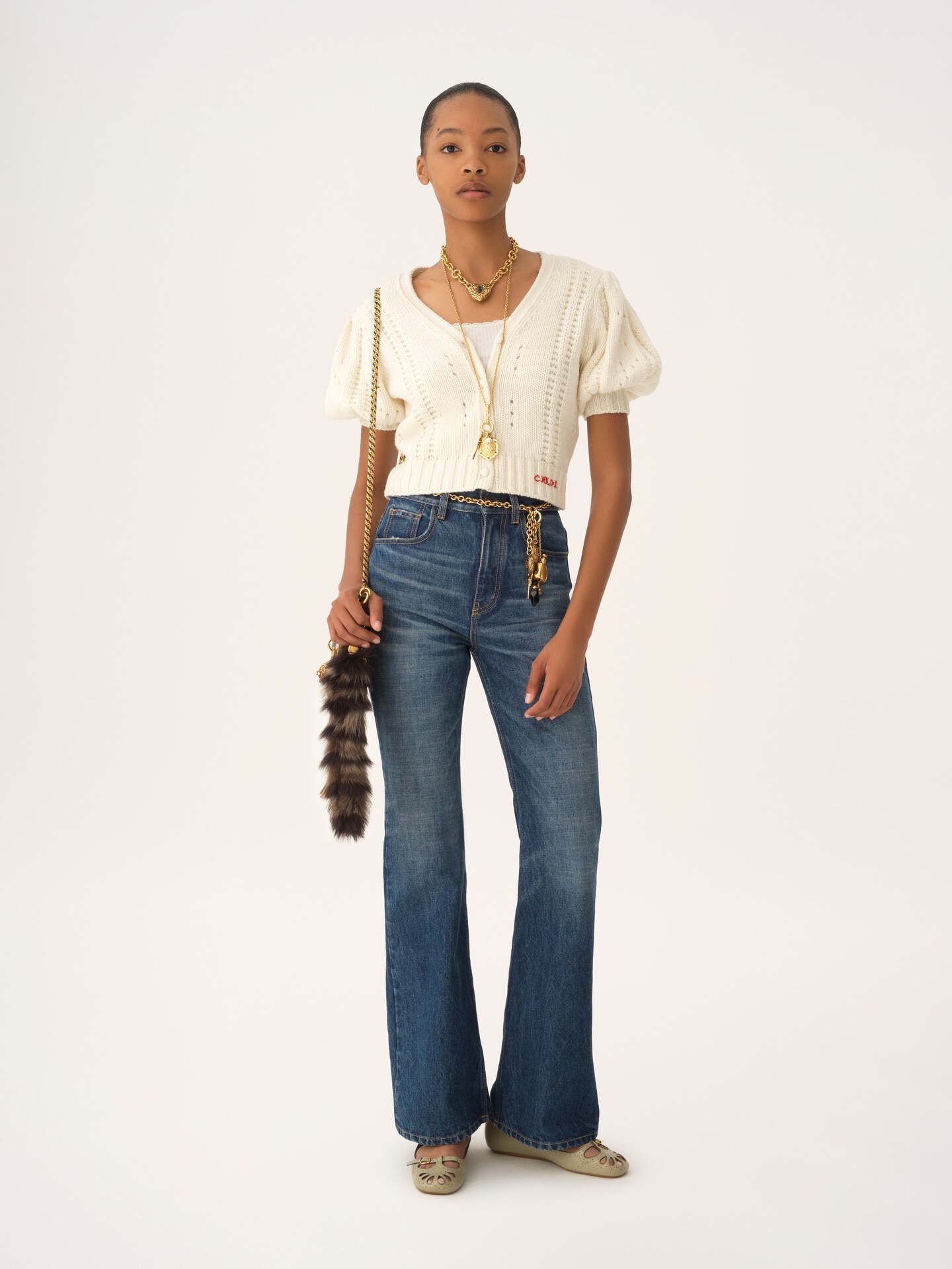 Flared jeans in denim - 3