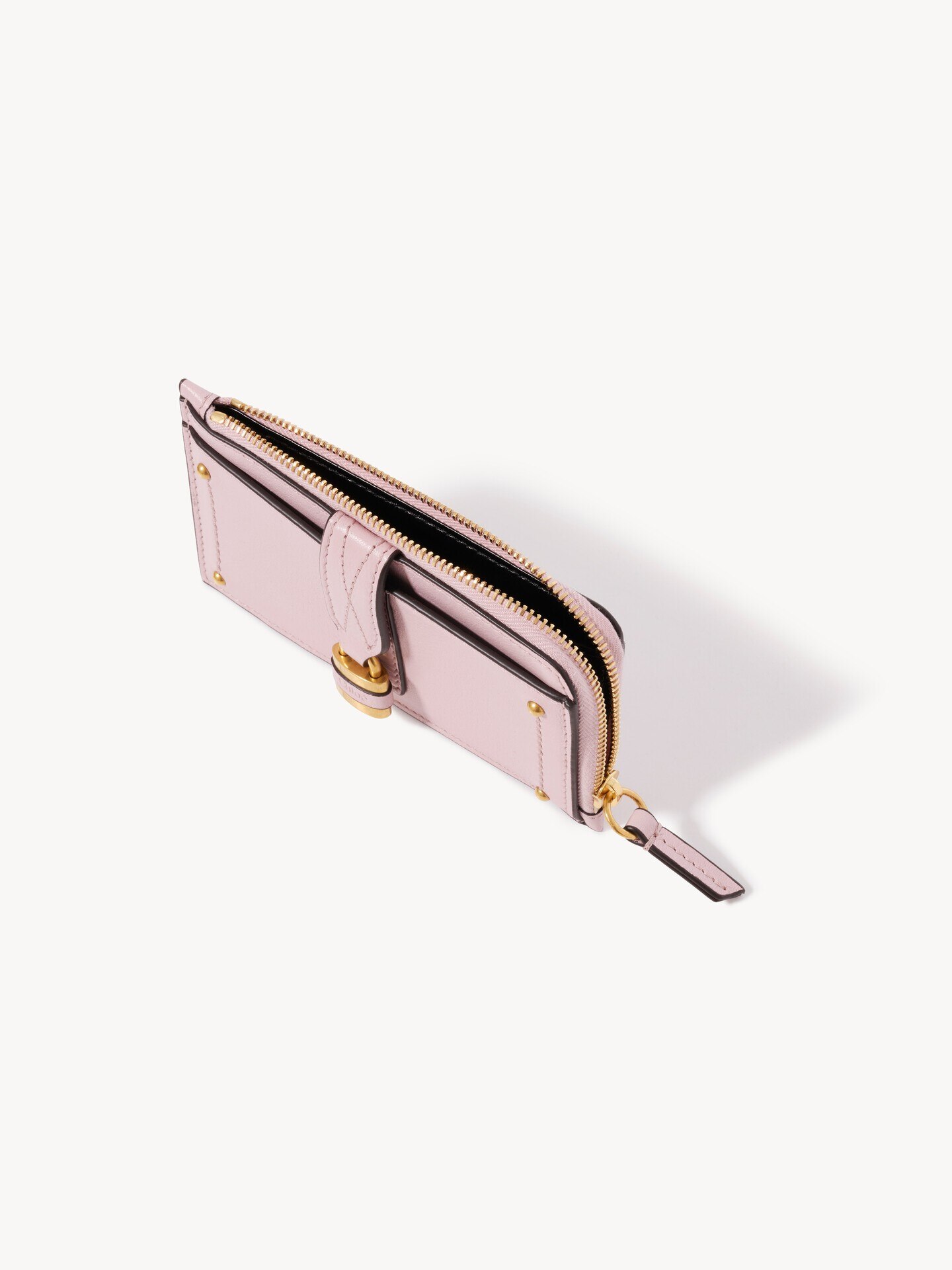 Small Paddington purse with card slots in grained leather - 4.0