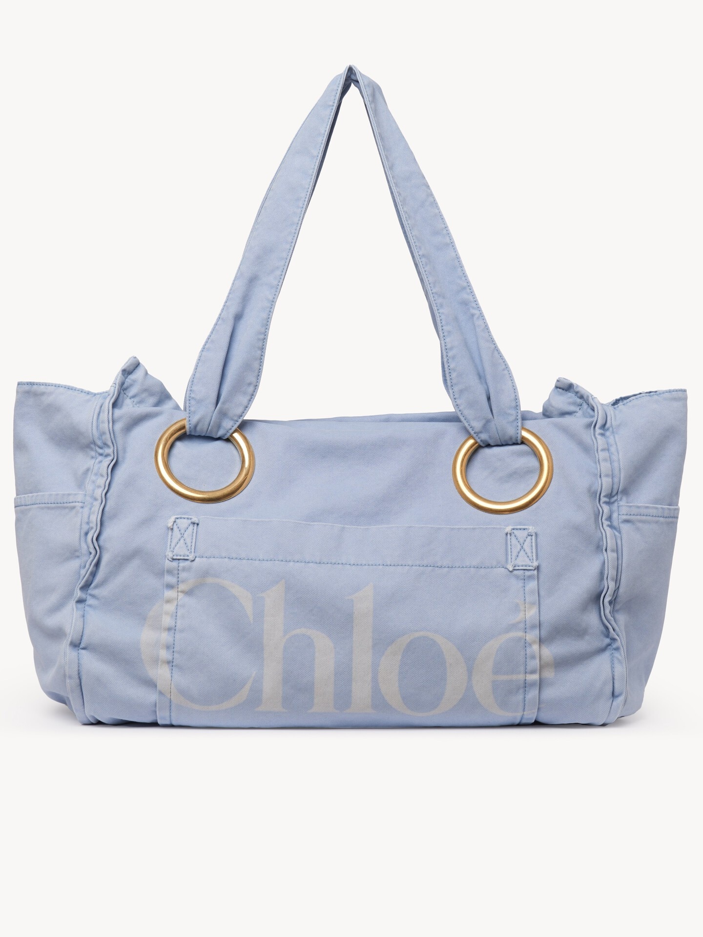 Bolso tote grande Chlo&eacute; Plage de algod&oacute;n - 2