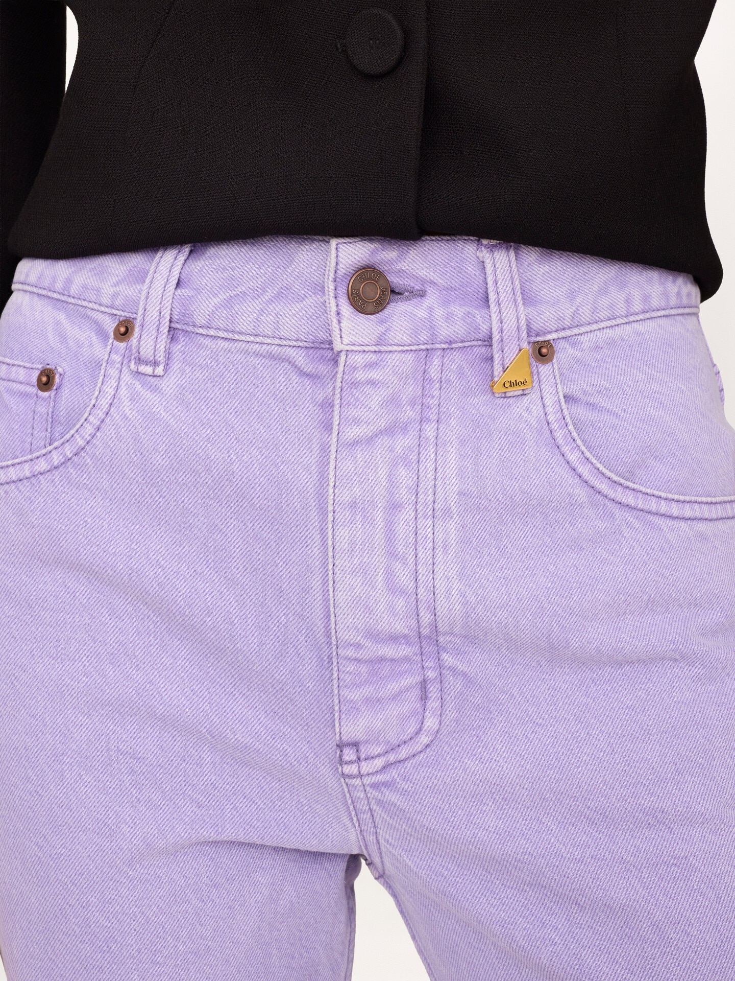 Straight jeans in denim - 5.0