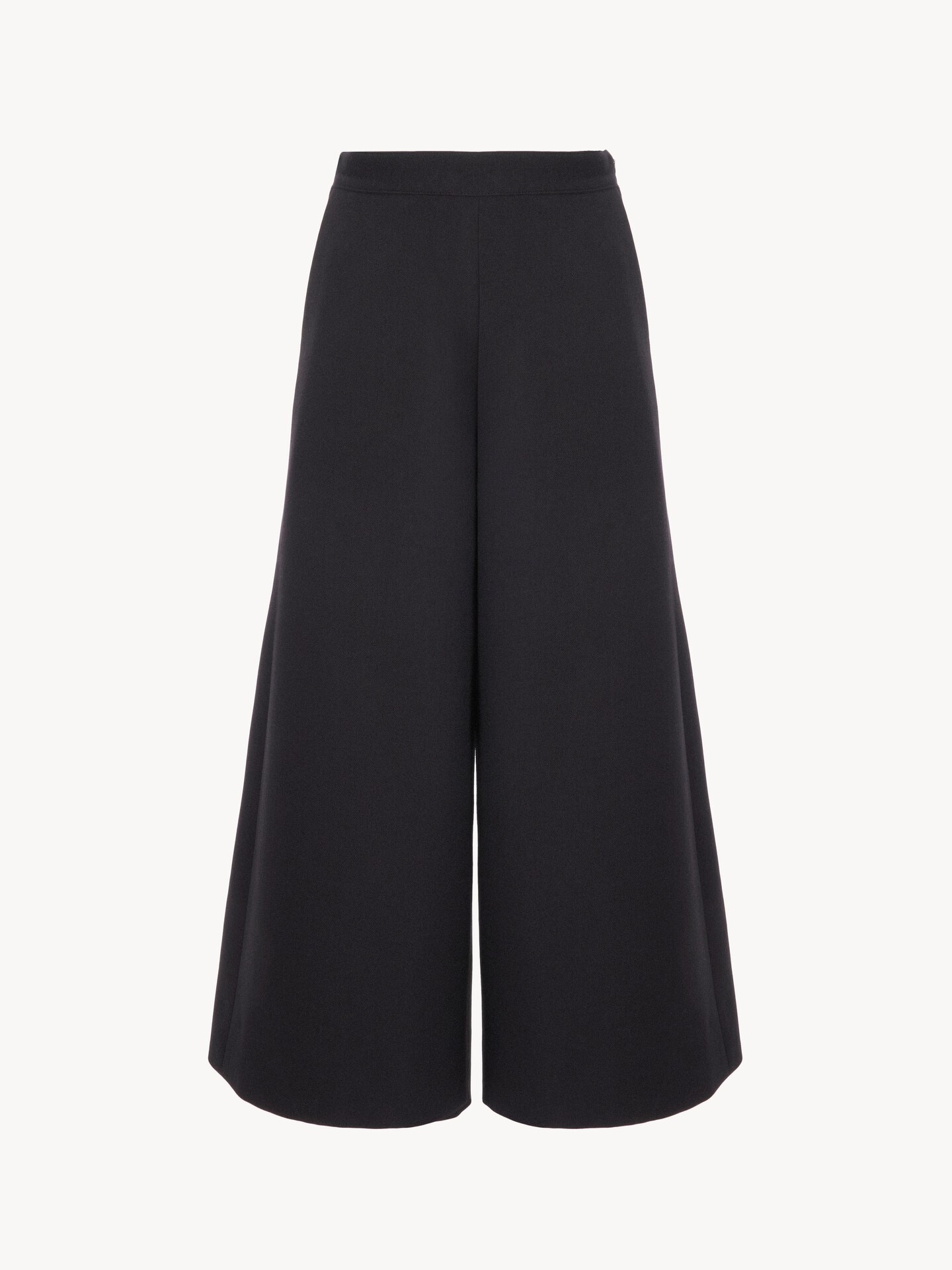 Pantaloni sartoriali a gamba ampia in cr&ecirc;pe di lana - 2.0