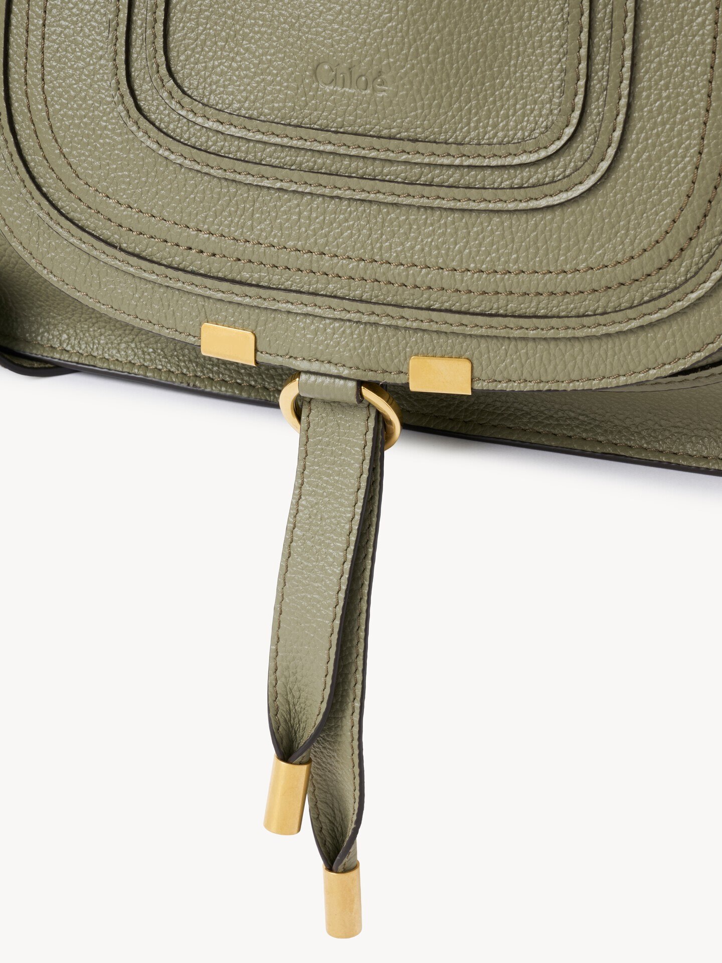 Small Marcie bag in grained leather - 7