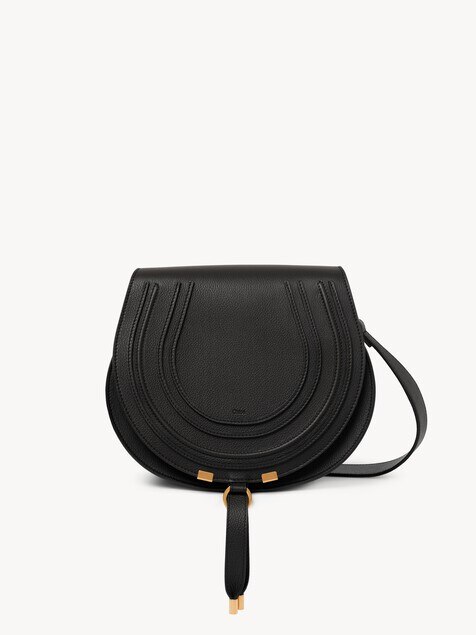 Sac port&eacute; &eacute;paule Marcie en cuir grain&eacute;