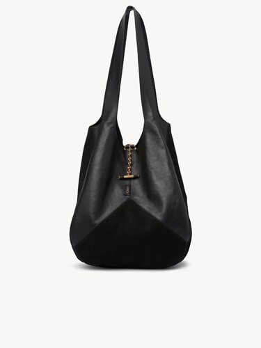 Chlo&eacute; Balloon bag in grained & suede leather - 2