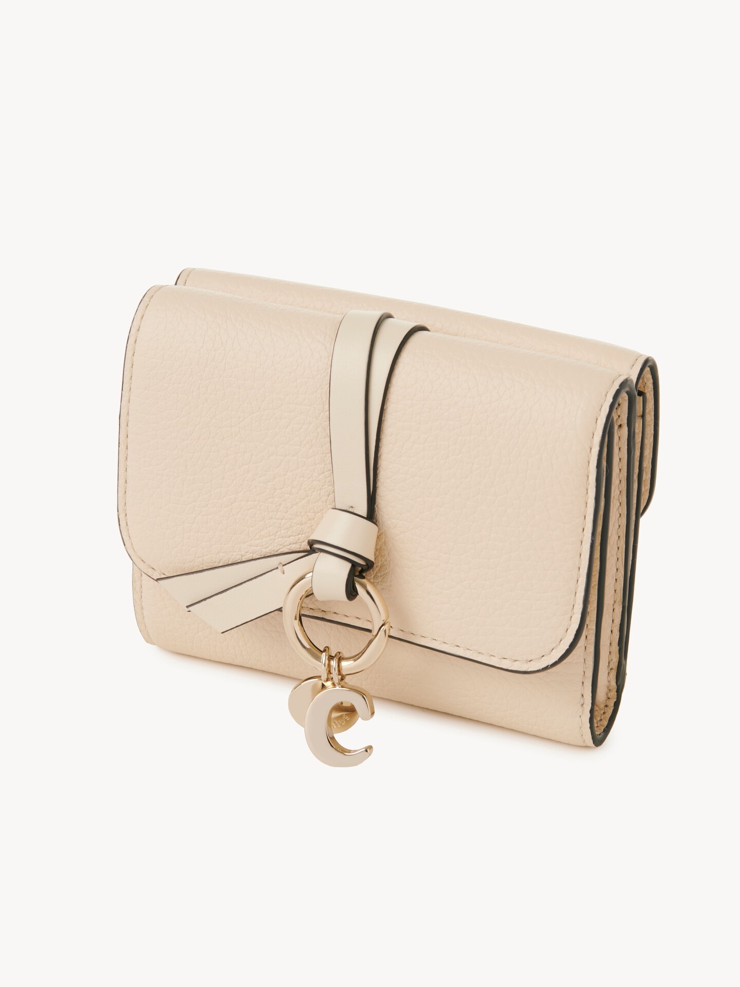 Small Alphabet tri-fold in grained leather - 3