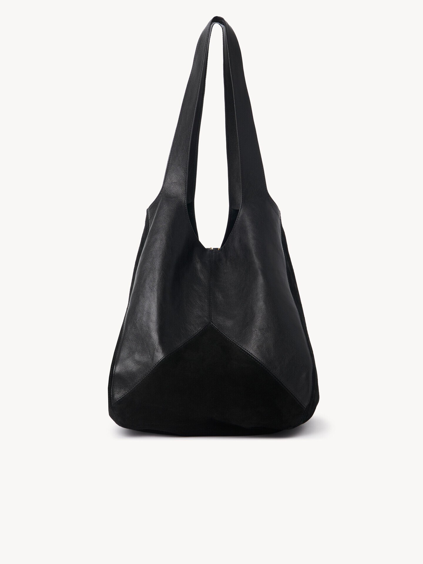 Chlo&eacute; Balloon bag in grained & suede leather - 4.0