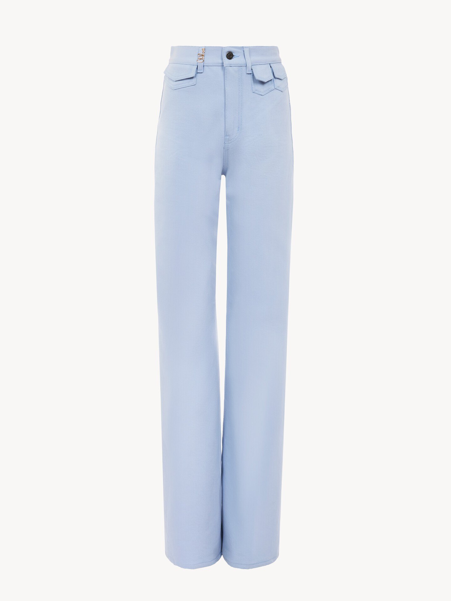 High-rise flare jeans in denim - 1