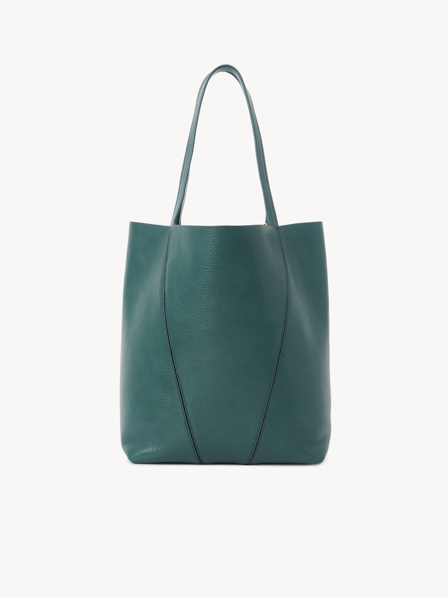 Chlo&eacute; Spin tote bag in grained leather - 4.0