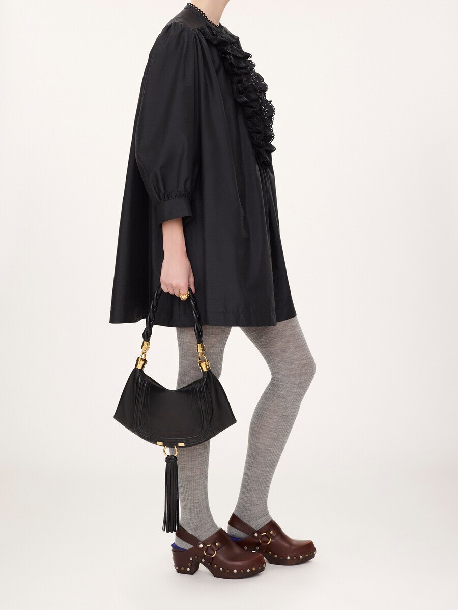 Borsa hobo Marcie Foulard piccola in morbida pelle - 8
