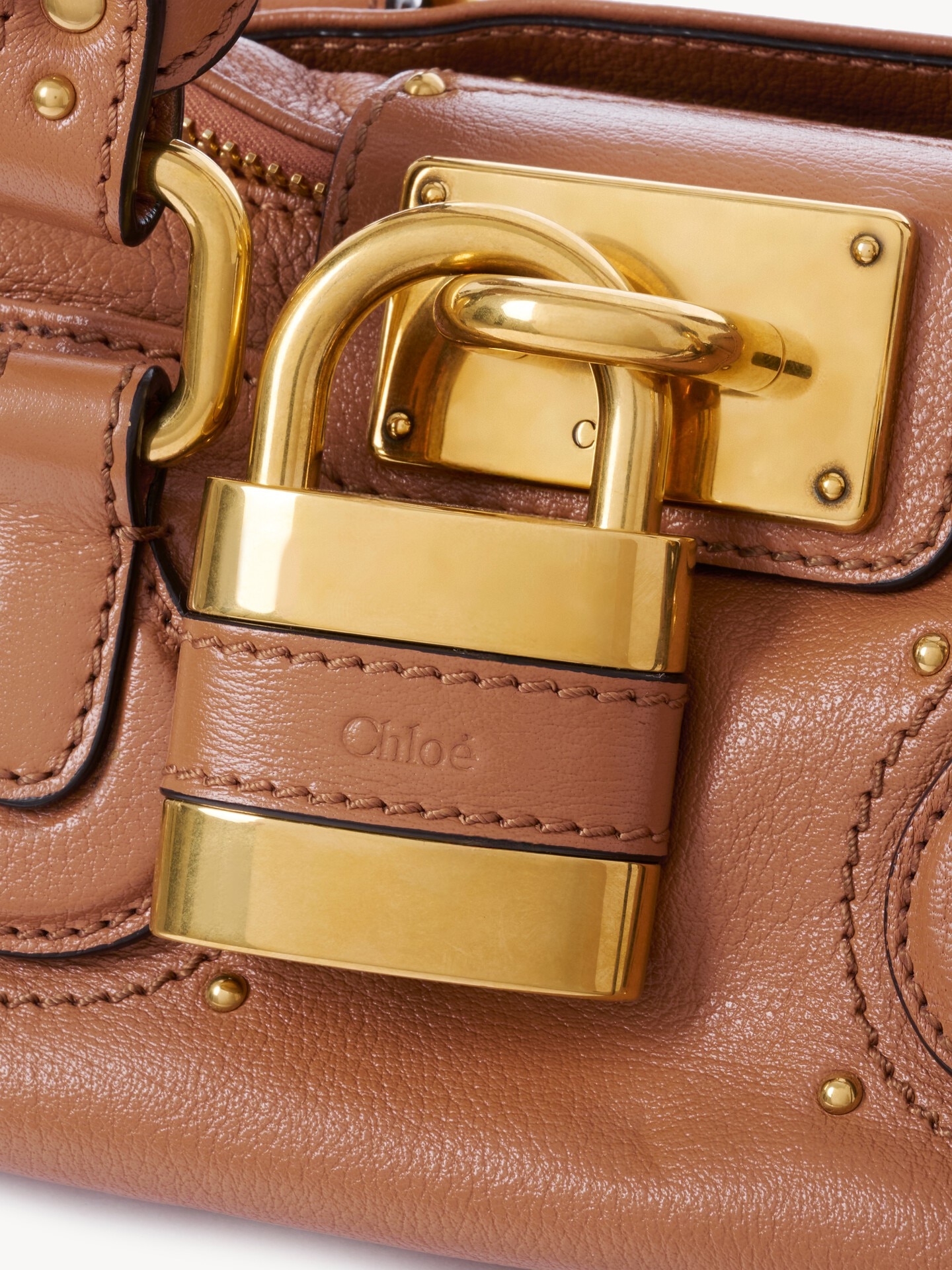 Small Paddington bag in grained leather - 6.0