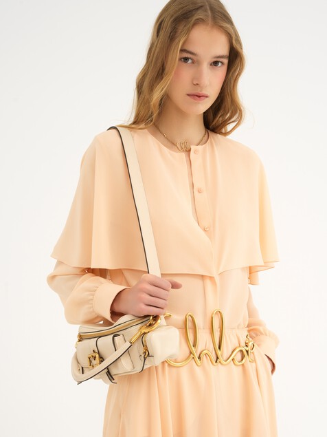 Petit sac Camera bag en cuir brillant