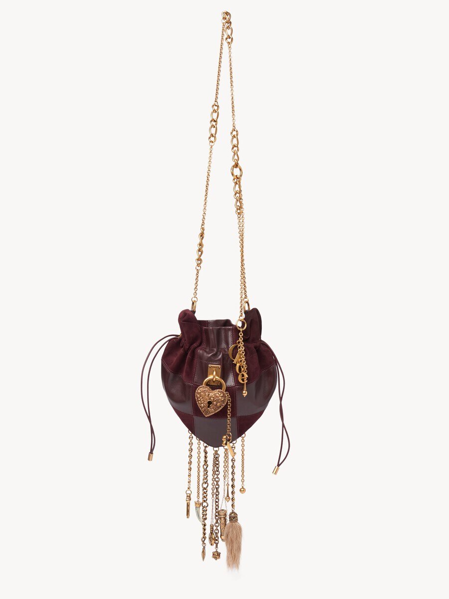 Bolso bandolera Ch&acirc;teau Treasures de cuero granulado y ante - 2