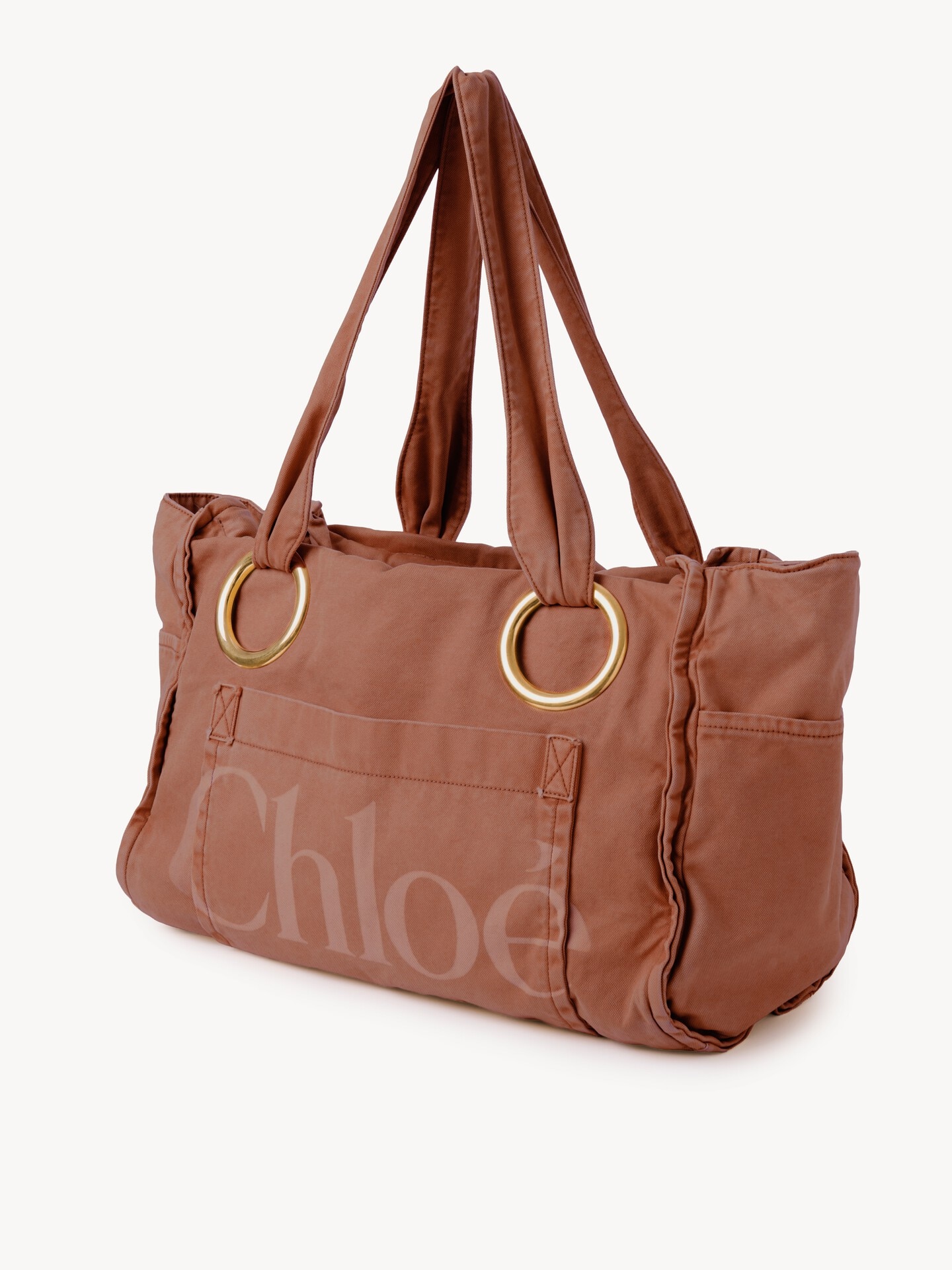 Large Chlo&eacute; Plage tote bag in cotton - 3
