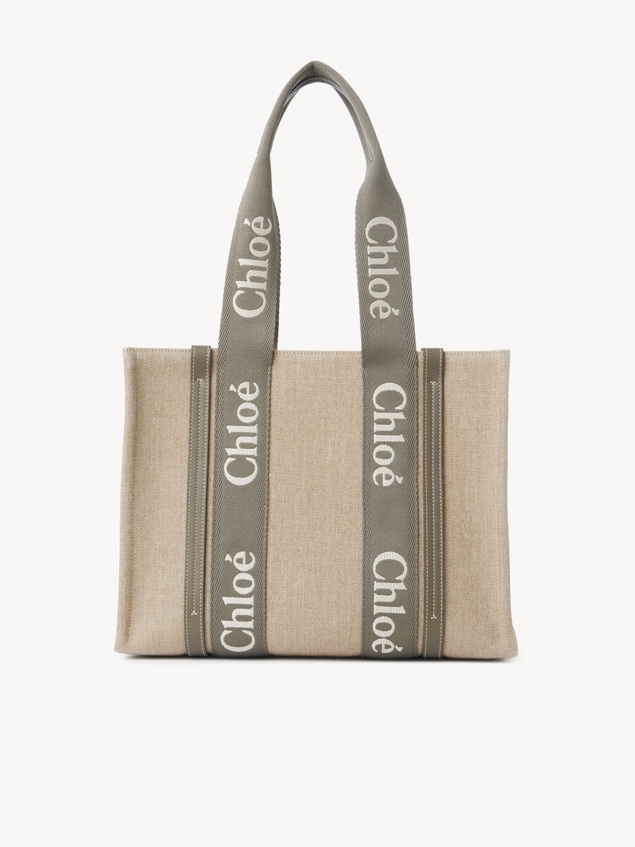 Sac cabas Woody en toile de lin - 5