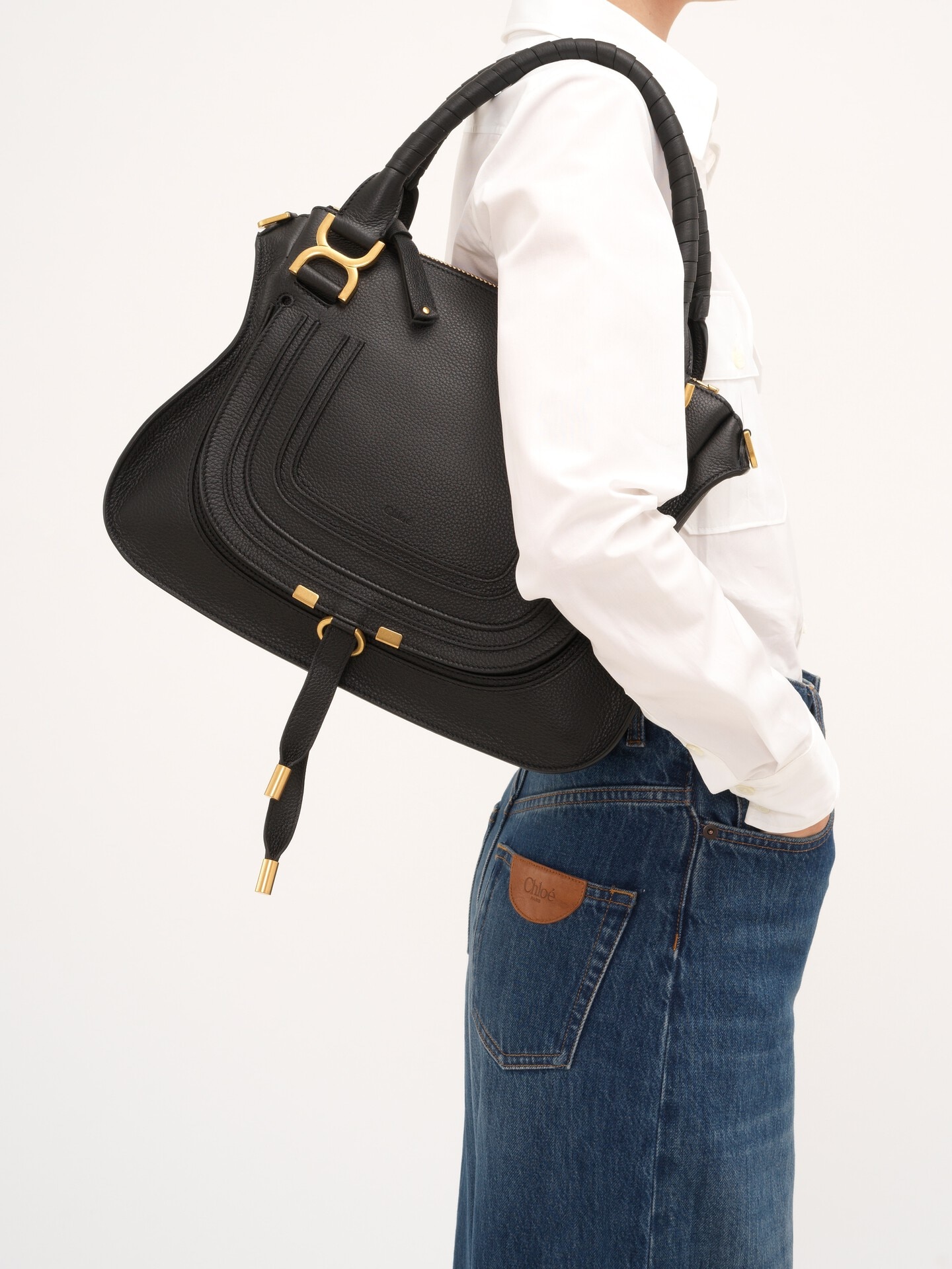 Marcie Tasche aus genarbtem Leder - 4