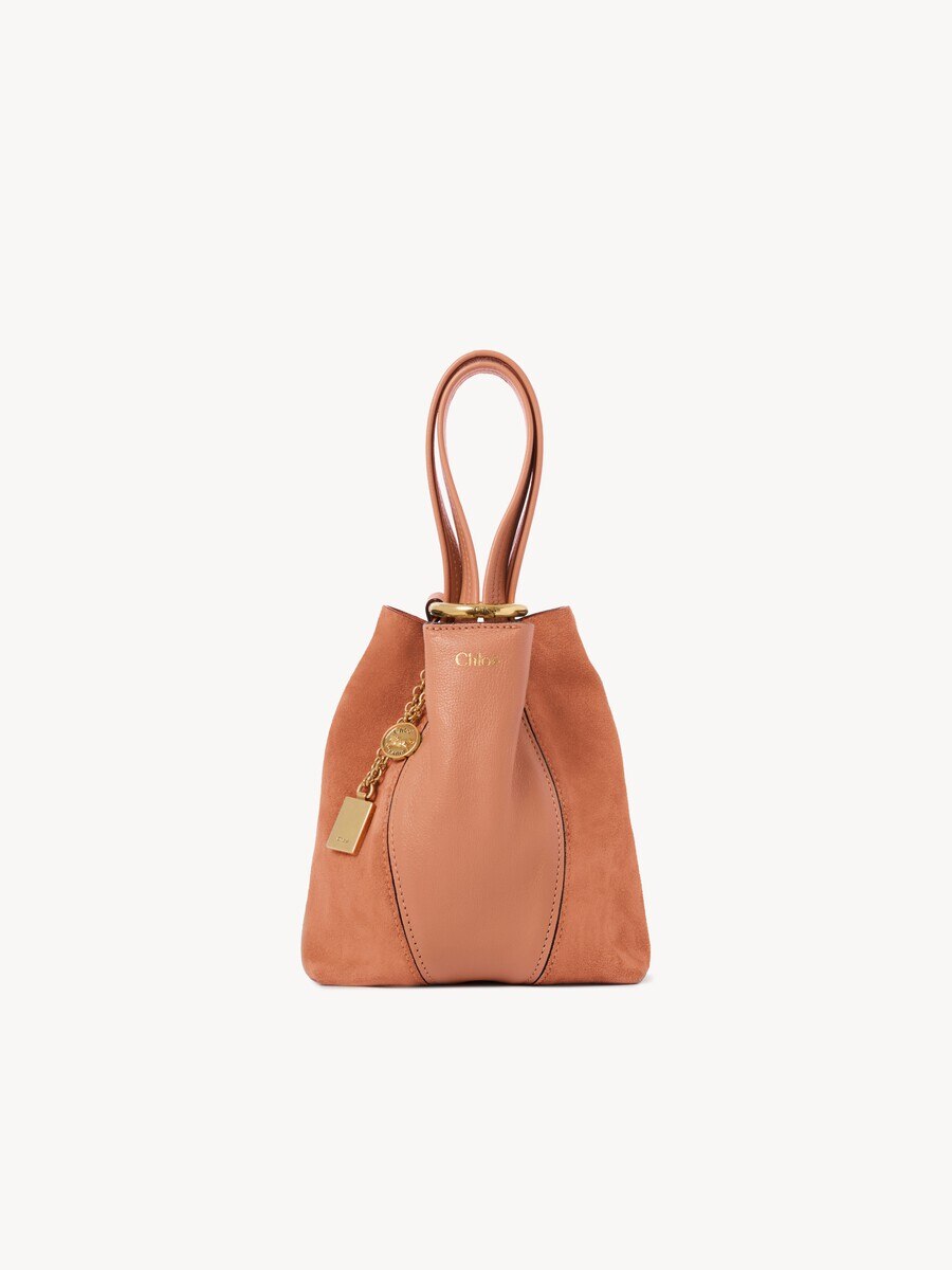 Small Chlo&eacute; Spin tote bag in grained & suede leather - 2