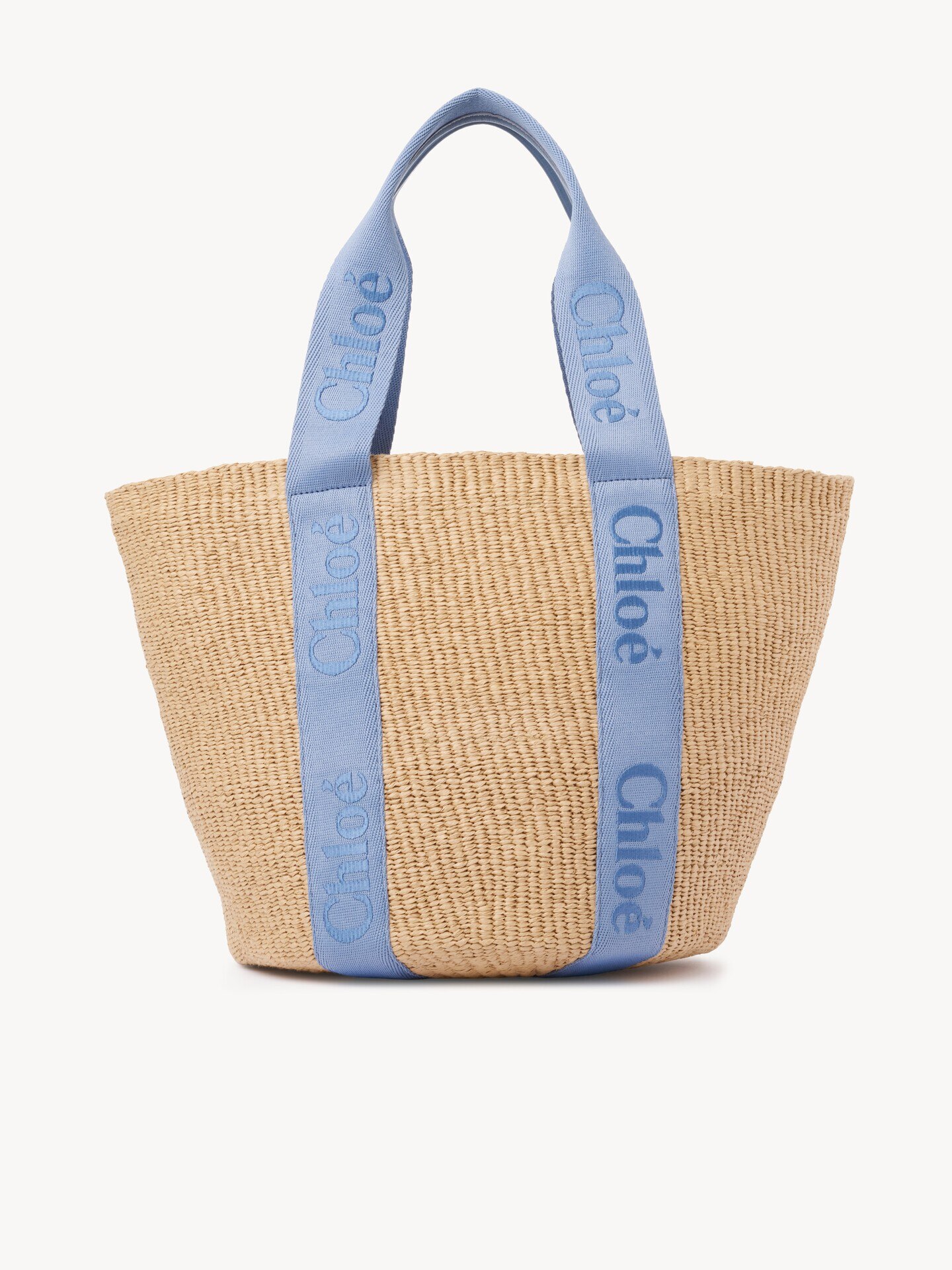 Bolso cesta grande Woody de fibras naturales - 4.0