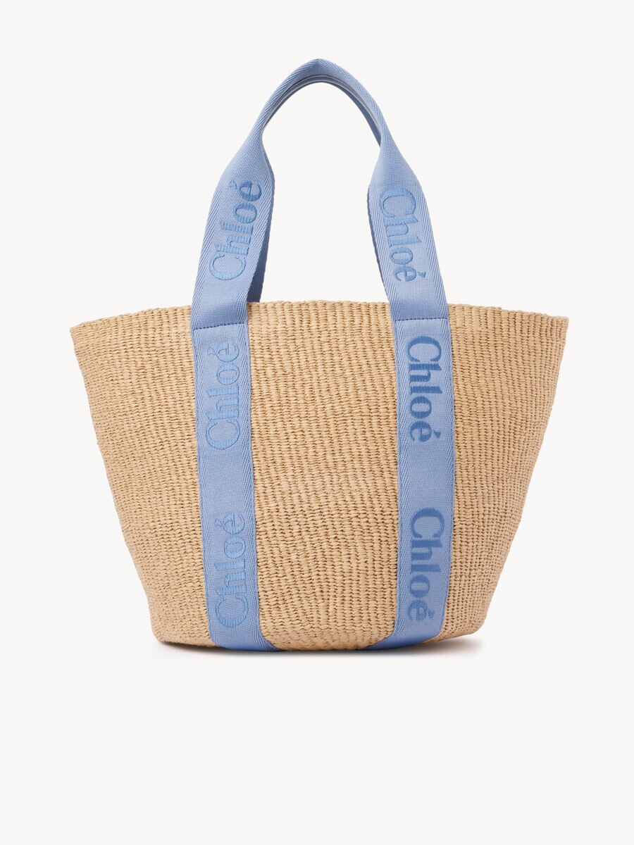 Bolso cesta grande Woody de fibras naturales - 4