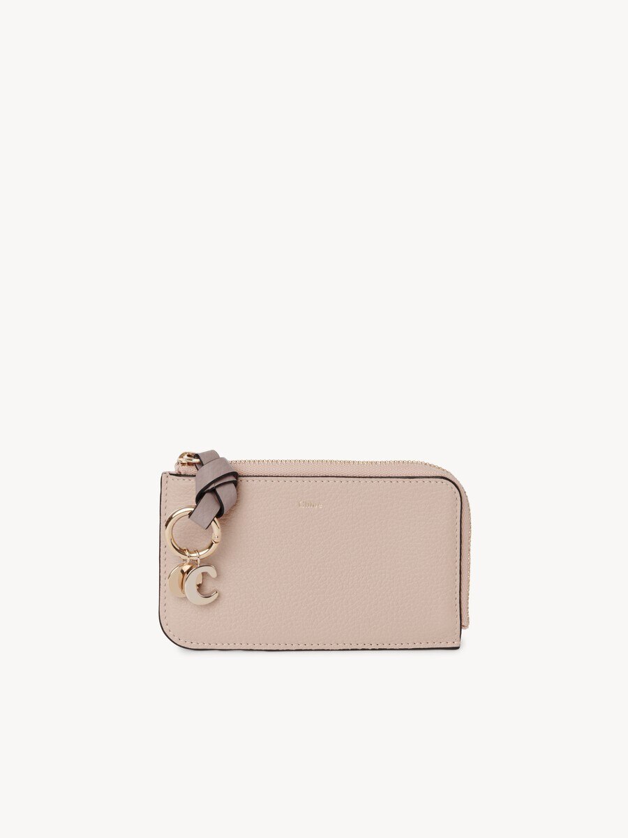 Alphabet wallet in grained leather - 1