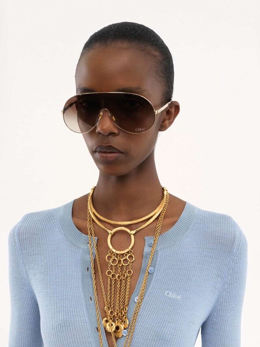 Knitted Henley shirt in superfine wool knit - 6