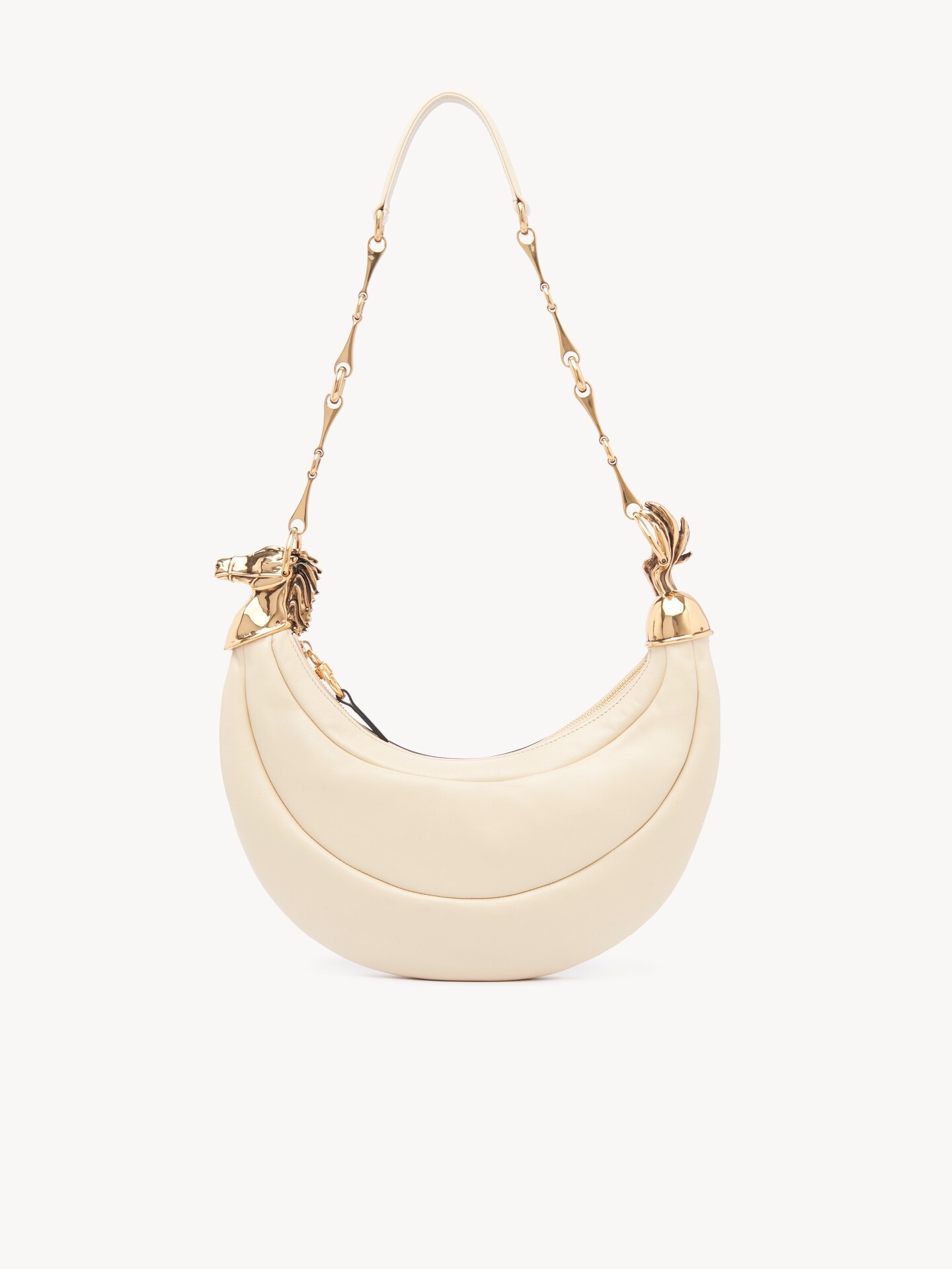 ソフトレザー製Chain Horseショルダーバッグ 茶色 - Chloé