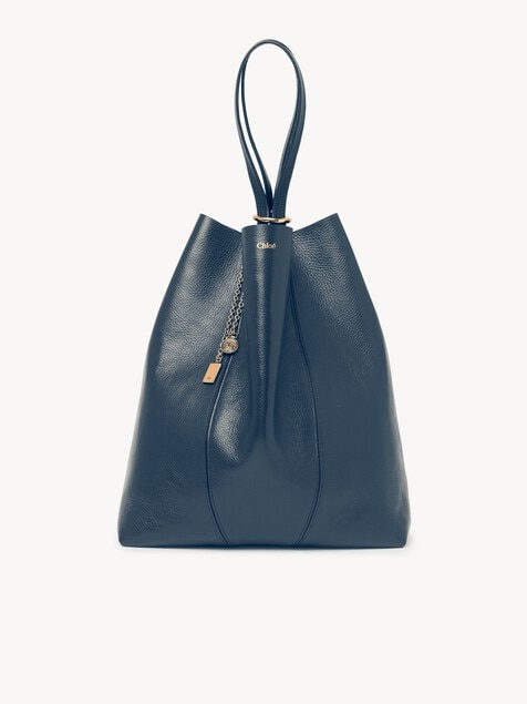 Large Chlo&eacute; Spin tote bag in grained leather