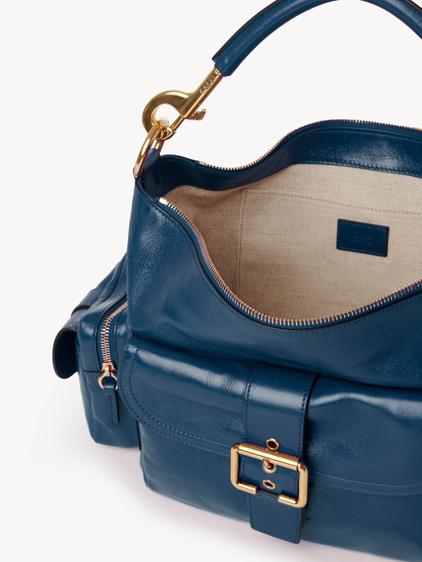 Sac Camera bag en cuir brillant - 7