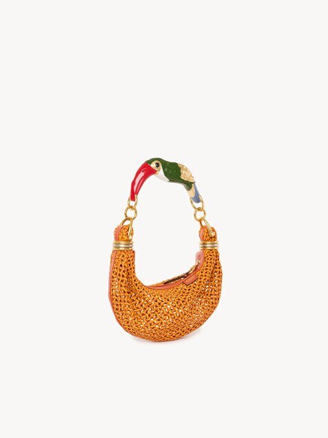 Small Bracelet Hobo bag in braided leather