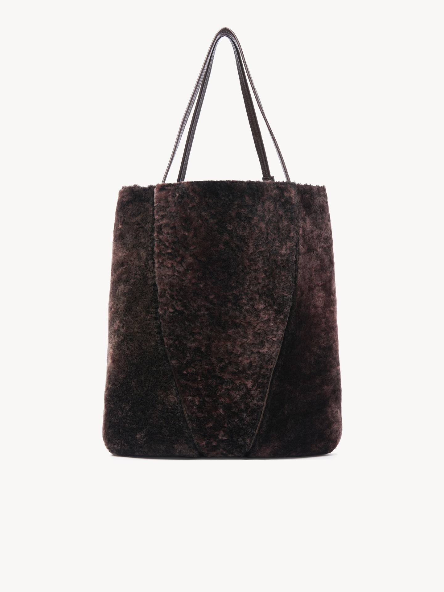 Large Chlo&eacute; Spin tote bag in shearling - 4